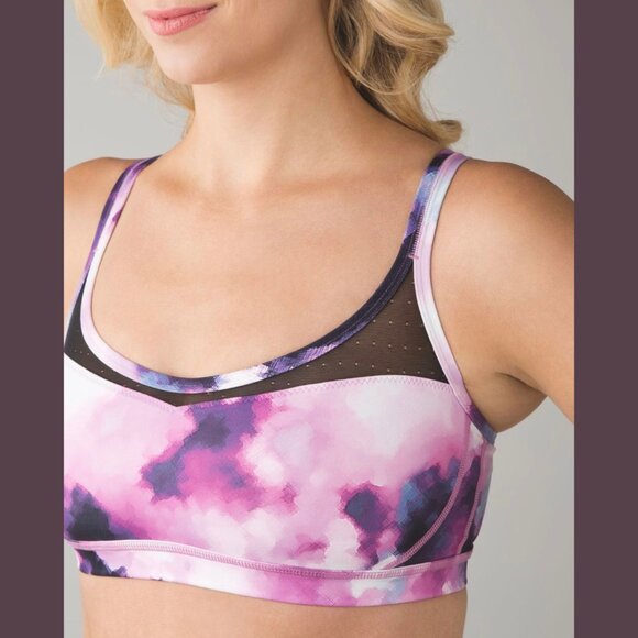 Lululemon Sweaty Endeavor Bra (Blooming Pixie Multi) - Size 6 - Picture 5 of 6